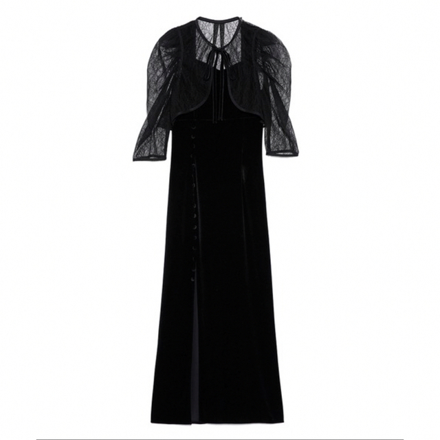 SNIDEL♡レースボレロレイヤードタイトスリットワンピース SNIDEL♡レースボレロレイヤードタイトスリットワンピース
