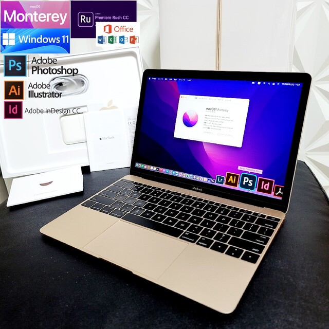 新発売の Apple Office 11 macOS/Windows 12インチ MacBook 美品