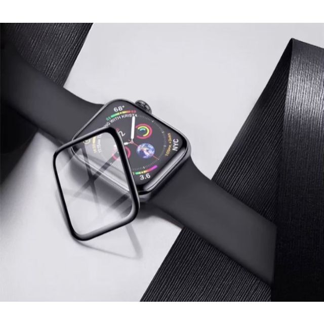 Apple(アップル)のApple Watch アップルウォッチ 保護フィルム 42mm ブラック 3D スマホ/家電/カメラのスマホアクセサリー(保護フィルム)の商品写真