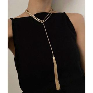 アメリヴィンテージ(Ameri VINTAGE)の【Ameri】 CHAIN FRINGE NECKLACE(ネックレス)