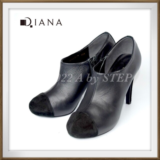 DIANA(ダイアナ)のs260 極美品 ダイアナ 異素材 レザースエード ブーティ 22.5cm レディースの靴/シューズ(ブーツ)の商品写真