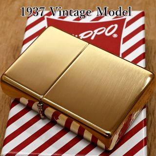 ジッポー(ZIPPO)の新品 ZIPPO 1937復刻 ゴールドブラスポリッシュ ジッポー ライター(タバコグッズ)