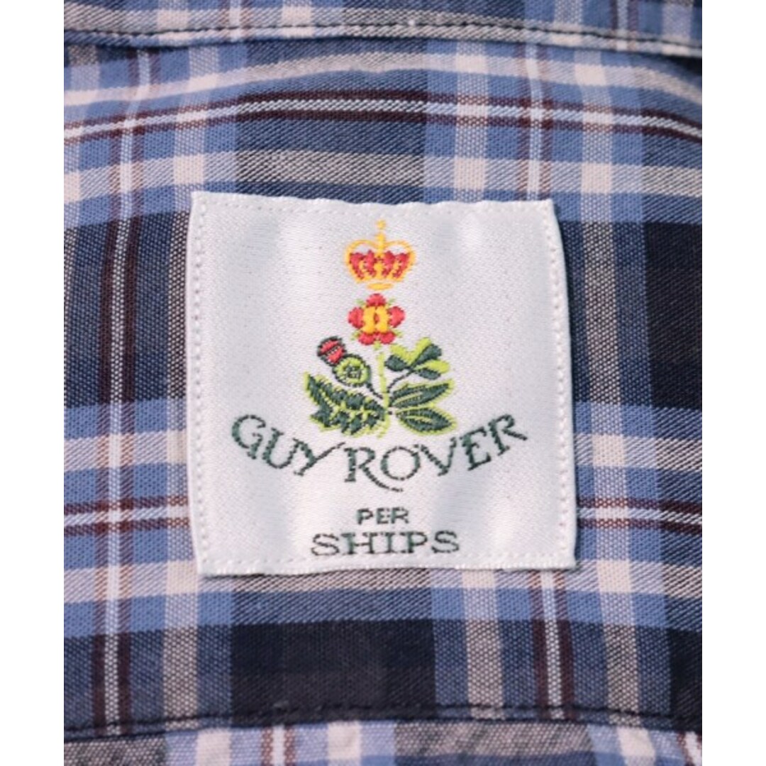 GUY ROVER(ギローバー)のGUY ROVER ギローバー ドレスシャツ XS 紺x白x赤(チェック) 【古着】【中古】 メンズのトップス(シャツ)の商品写真