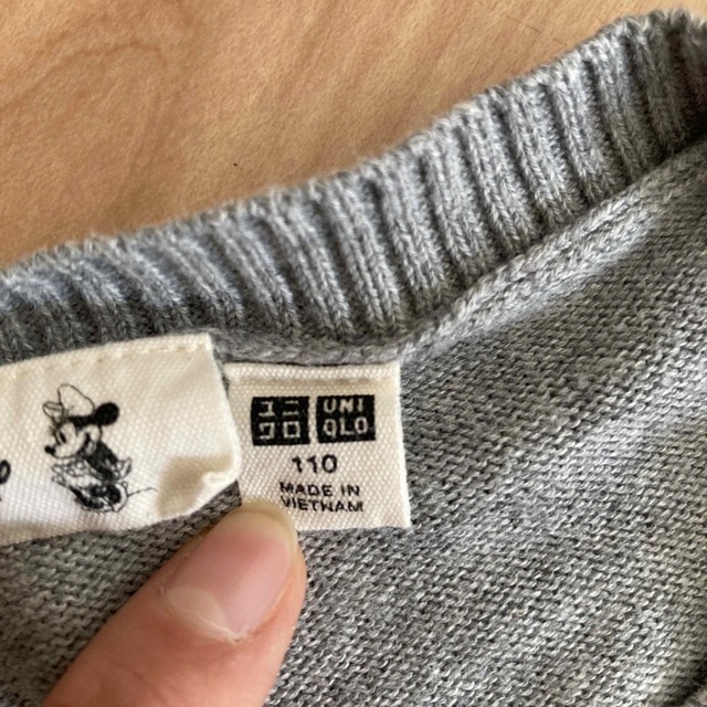 UNIQLO(ユニクロ)の冬物ディズニー　ニット　ミニー　ハイゲージ キッズ/ベビー/マタニティのキッズ服女の子用(90cm~)(ニット)の商品写真