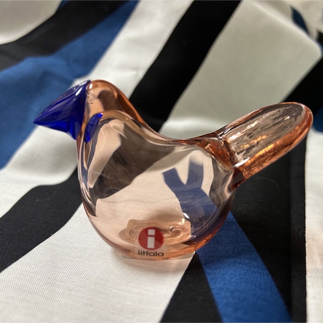 イッタラバード*iittala*シエッポ*サーモンピンク×ブルー - 置物