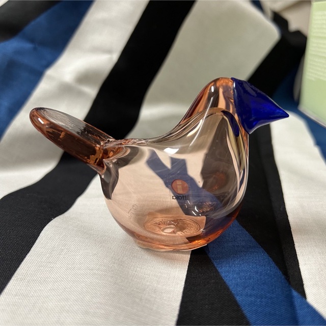 イッタラバード*iittala*シエッポ*サーモンピンク×ブルー - 置物