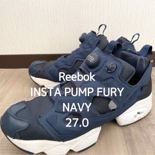 リーボック(Reebok)のReebok リーボック インスタポンプフューリー スニーカー 紺色 27.0(スニーカー)