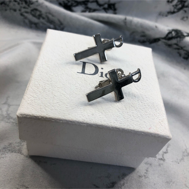 Dior(ディオール)のDior ディオール ヴィンテージイヤリング シルバー レディースのアクセサリー(イヤリング)の商品写真