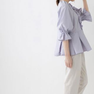 Sono - sono ラベンダー ハミングレディブラウス フリルブラウスの通販
