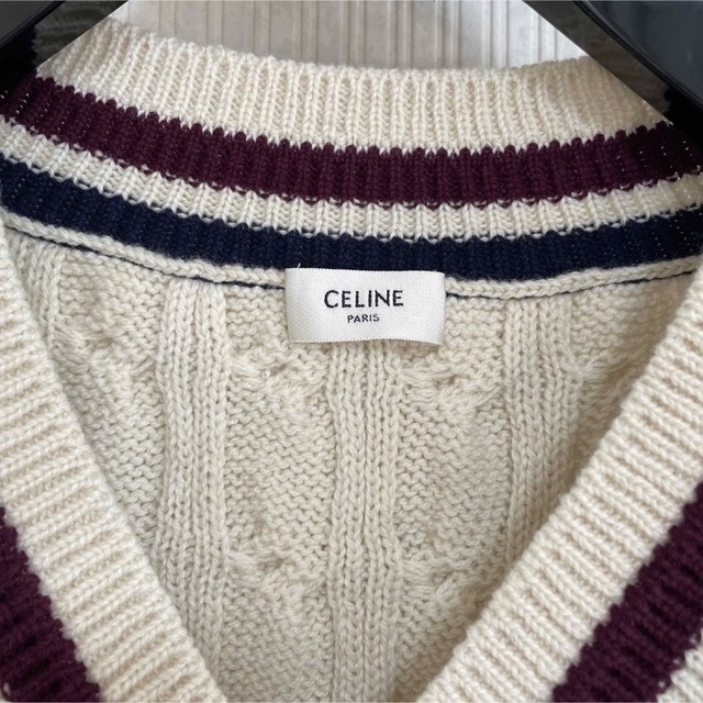 天然石ターコイズ celine 20ss セリーヌ ニット セーター マリン | www