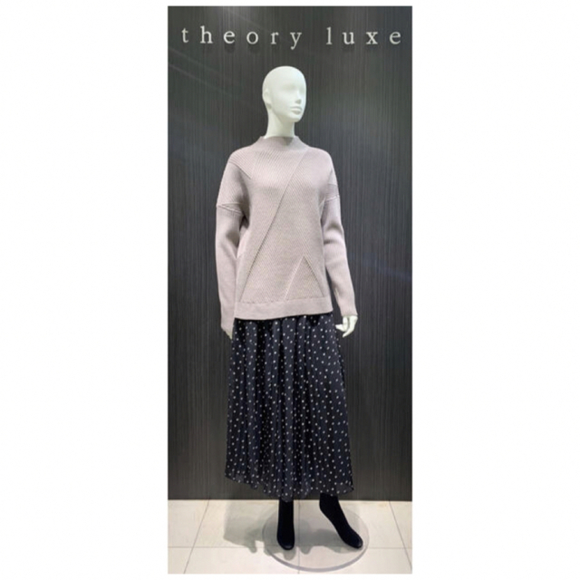 Theory luxe 21ss ドット柄ロングスカート - ロングスカート