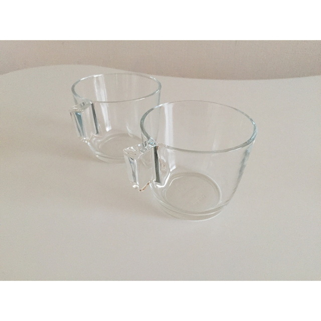 IKEA(イケア)のikea クリアガラスカップ 2個 インテリア/住まい/日用品のキッチン/食器(グラス/カップ)の商品写真
