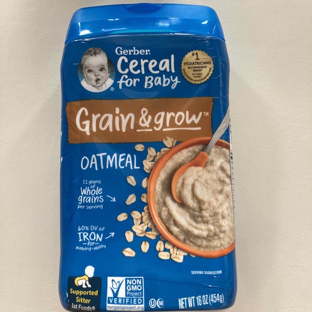 Gerber(ガーバー)のガーバー　離乳食　ライスシリアル　オートミール　3個セット キッズ/ベビー/マタニティの授乳/お食事用品(その他)の商品写真