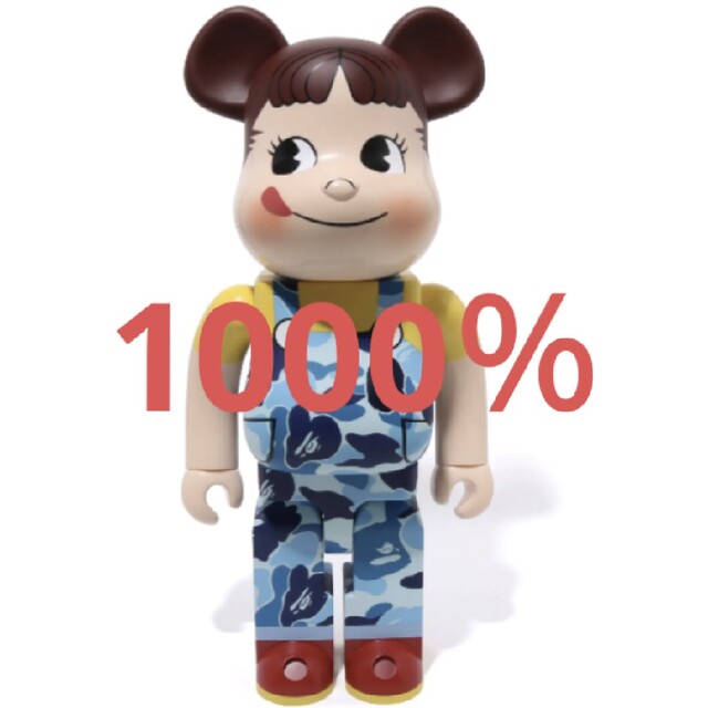 フィギュアBE＠RBRICK BAPE® × ペコちゃん 1000%　ブルー