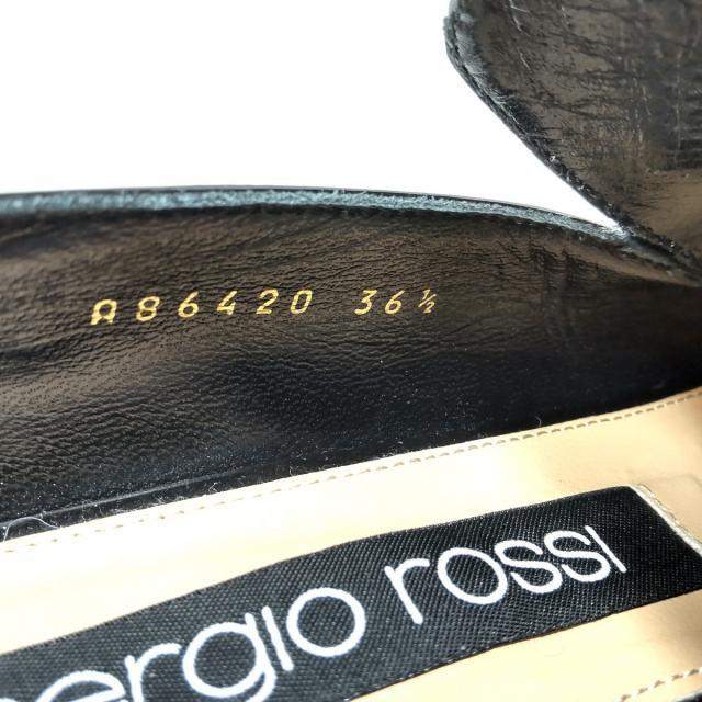 Sergio Rossi(セルジオロッシ)のセルジオロッシ ローファー 36 1/2 - 黒 レディースの靴/シューズ(ローファー/革靴)の商品写真