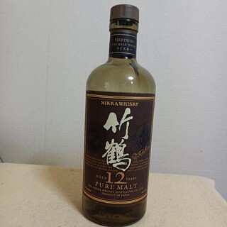 ニッカウイスキー(ニッカウヰスキー)の貴重／竹鶴12年　ピュアモルトウイスキー　終売品(ウイスキー)