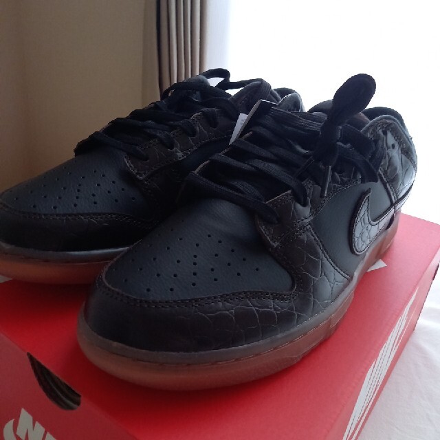 NIKE DUNK LOW BROWN CROC Velvet 27cm