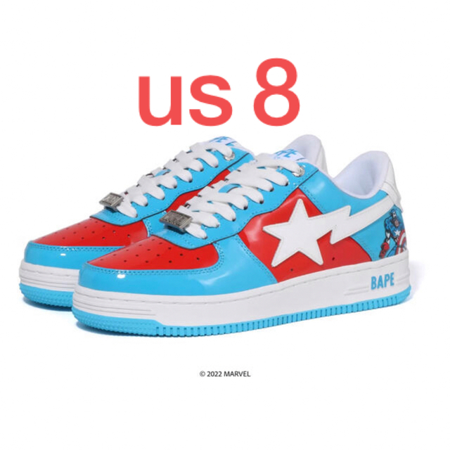 BAPE STA CAPTAIN AMERICA  us8 26cmスニーカー