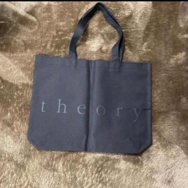 theory(セオリー)のセオリーtheoryエコバッグ黒ショップバッグ袋ショッパー レディースのバッグ(ショップ袋)の商品写真