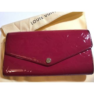 ルイヴィトン(LOUIS VUITTON)の断捨離★ヴィトン★長財布　ピンク★ポルトフォイユ・サラ★ヴェルニ★廃版(財布)