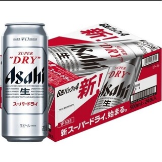 アサヒ - アサヒ スーパードライ  500ml  24缶
