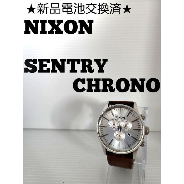 ☆新品電池交換済美品☆NIXON SENTRY CHRONO-connectedremag.com