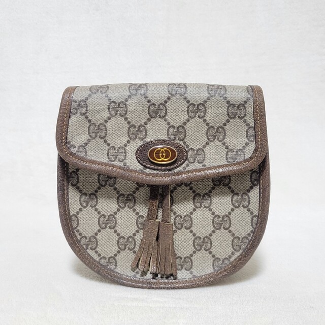 美品 オールドグッチ 2WAY ミニショルダーバッグ ポシェット GG