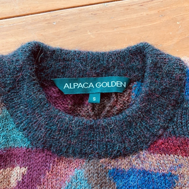 ヴィンテージ アルパカ100% ニット セーター ペルー製 Alpaca