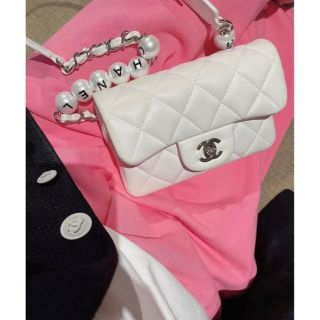 シャネル ミニバッグ ショルダーバッグ(レディース)(ホワイト/白色系 ...