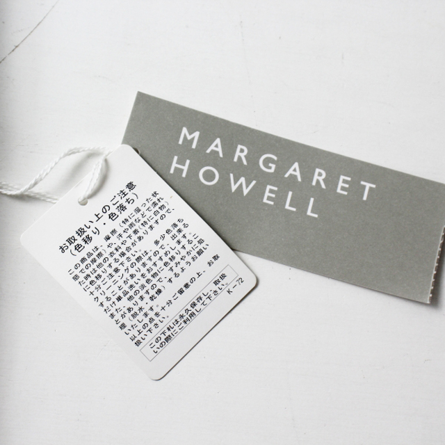 2018AW MARGARET HOWELL マーガレットハウエル コットン モールスキン 台形スカート 3/ブラック  ボトムス【2400013085779】