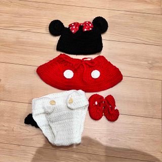 即時発送‼︎ディズニー♡新生児♡コスチューム♡コスチュームセット♡ミニーちゃん♡(キャラクターグッズ)