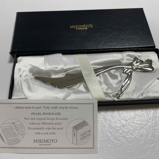 MIKIMOTO(ミキモト)のミキモト　ブックマーク ハンドメイドの文具/ステーショナリー(しおり/ステッカー)の商品写真