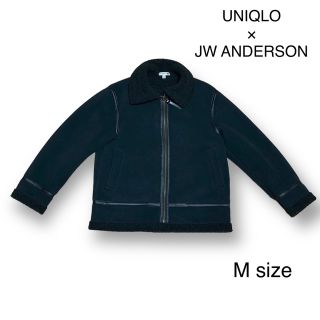 ユニクロ(UNIQLO)の【送料込】UNIQLO × JW ANDERSONボアフリースブルゾン ブラック(ブルゾン)