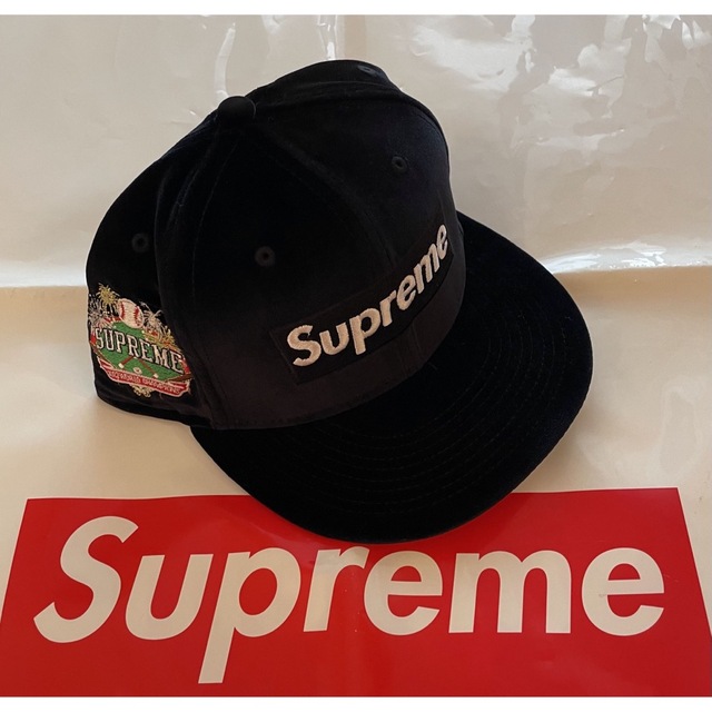 シュプリーム Supreme Velour Box Logo New Era