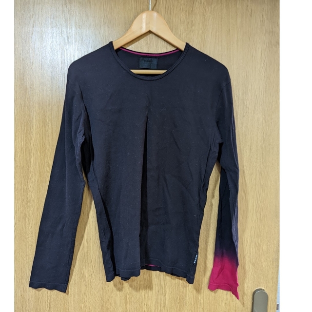 御黒染司　ロングTシャツ　袖絞り染 メンズのトップス(Tシャツ/カットソー(七分/長袖))の商品写真