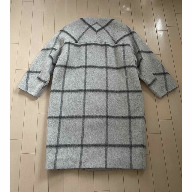 FOXEY❤︎フォクシー NY ❤︎チェック モヘア コート❤︎40 - 毛皮