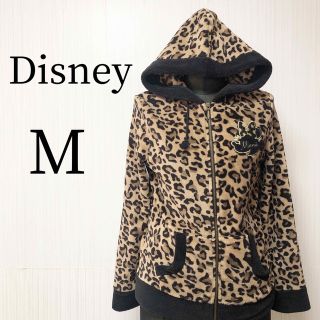 ディズニー(Disney)のDisney ディズニー　フード付きヒョウ柄パーカー　Mサイズ(パーカー)