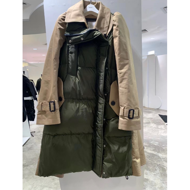 sacai サカイ 21AW ダウン トレンチドッキングコート