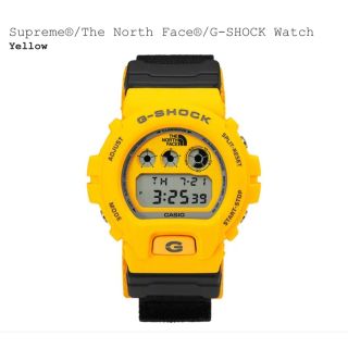 シュプリーム(Supreme)のSupreme THE NORTH FACE G-Shock Watch 黄色(腕時計(デジタル))