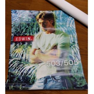 ブラッドピットEDWIN503非売品ポスター