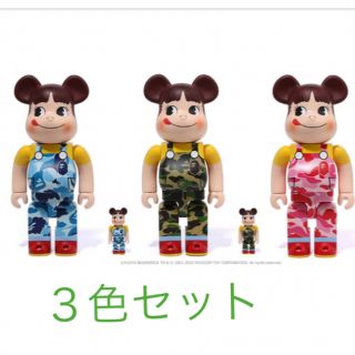 メディコムトイ(MEDICOM TOY)のBE@RBRICK BAPE  ペコちゃん 100％ & 400％  3体セット(その他)