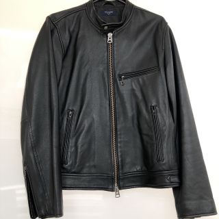 バックナンバー(BACK NUMBER)の【美品】レザージャケット 本革 羊革 ライダースジャケット 革ジャン ブラック(レザージャケット)