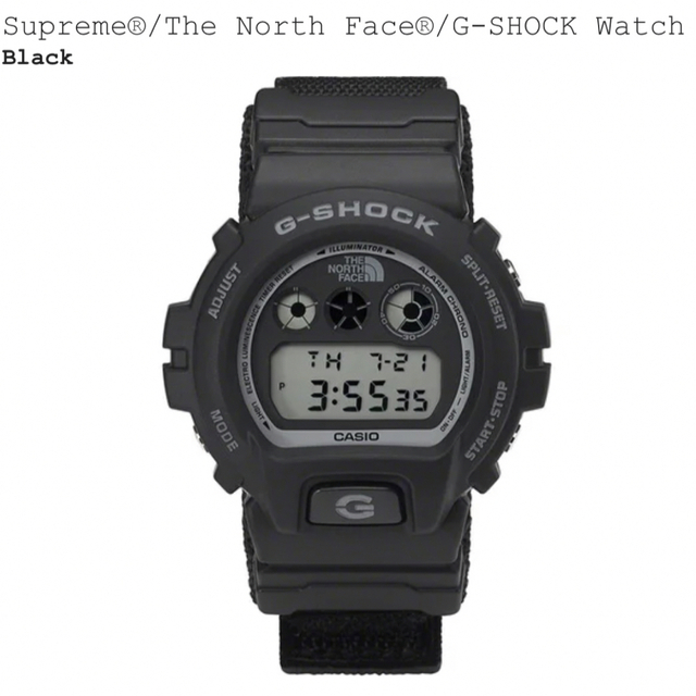 Supreme The North Face G-SHOCK WatchBLACK