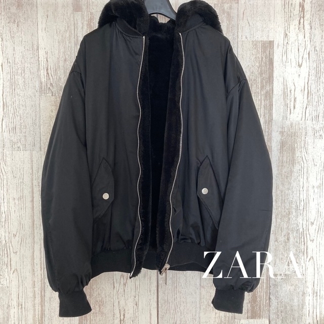 ZARA(ザラ)のZARA ボンバー ジャケット リバーシブル ブルゾン Sサイズ レディースのジャケット/アウター(ブルゾン)の商品写真