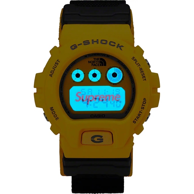 supreme north face g-shock yellow | www.feber.com