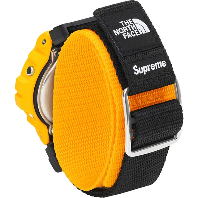 supreme north face g-shock yellow