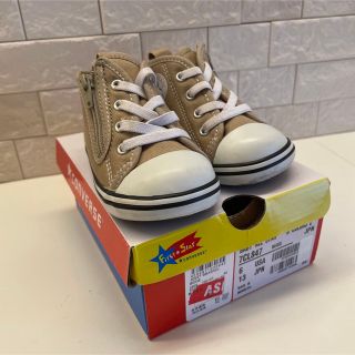 コンバース(CONVERSE)のコンバース　キッズ　ベージュ(スニーカー)