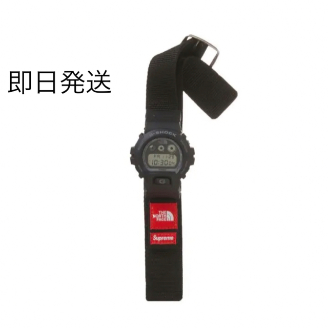 メンズsupreme g-shock ノースフェイス　コラボ　ブラック