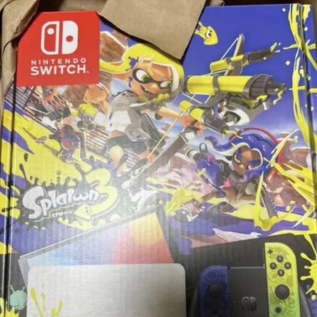 任天堂(ニンテンドウ)のNintendo Switch（有機ELモデル） スプラトゥーン3エディション エンタメ/ホビーのゲームソフト/ゲーム機本体(家庭用ゲーム機本体)の商品写真