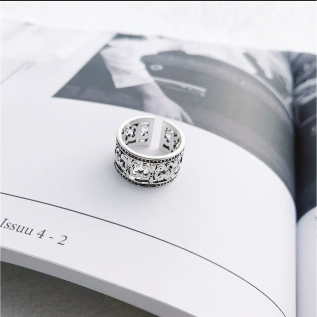 百合の紋章 リング 指輪 シルバー ジュエリー シルバーリング フリー メンズのアクセサリー(リング(指輪))の商品写真